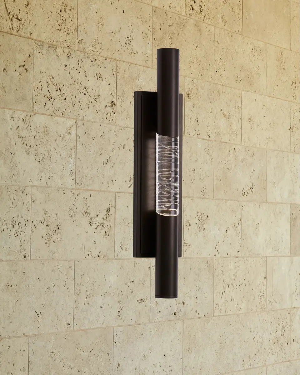 Allegri Crystal by Kalco Lighting Retmo Esterno 22" Outdoor LED Wall Sconce | Image 1 Allegri Crystal by Kalco Lighting Retmo Esterno 22" Outdoor LED Wall Sconce | Image 1