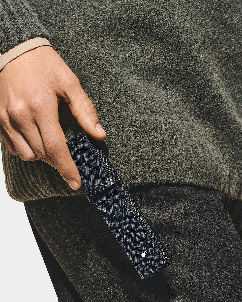 Montblanc Men's Sartorial Embossed Leather Pen Pouch | Thumbnail 2 Montblanc Men's Sartorial Embossed Leather Pen Pouch | Thumbnail 2
