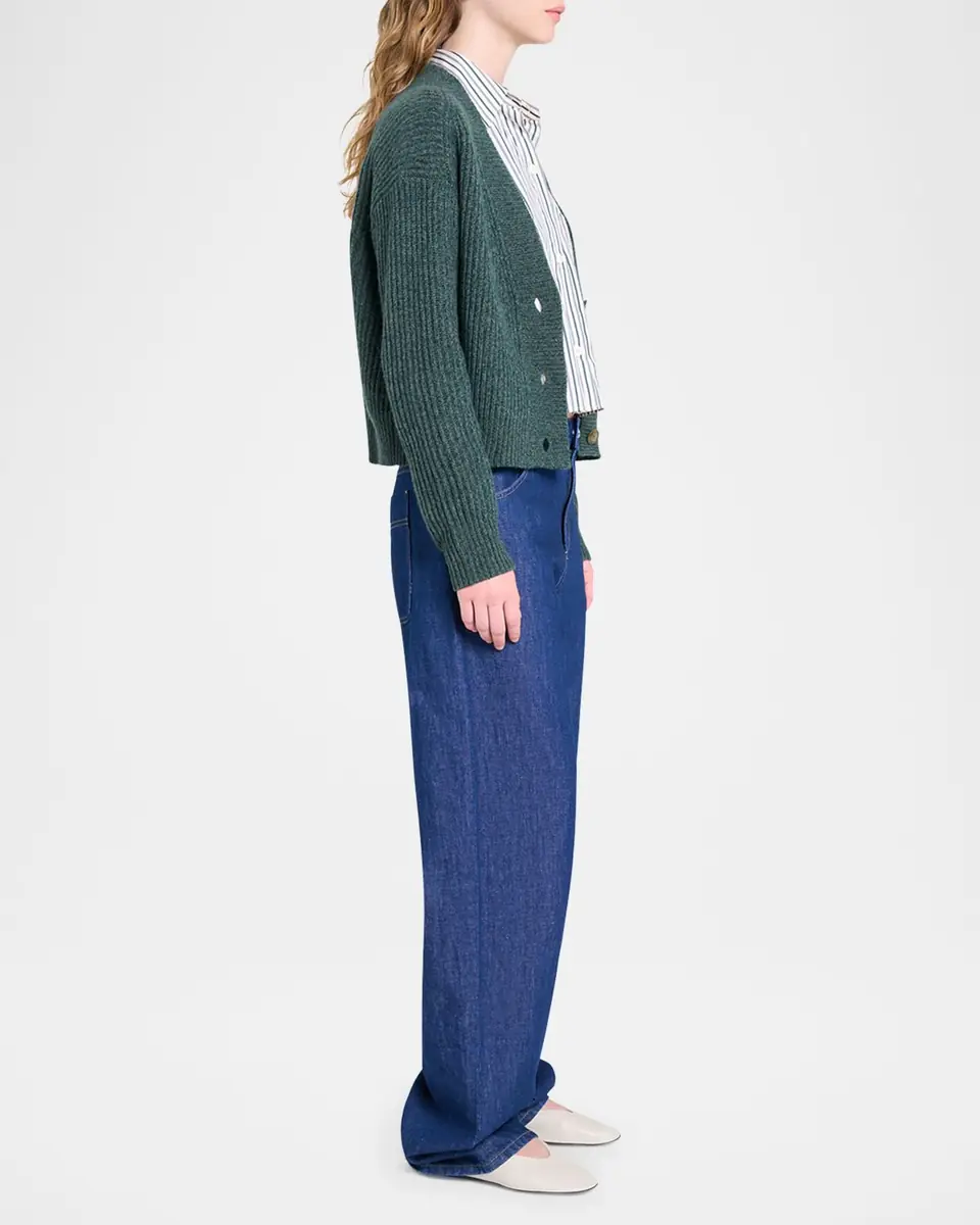 TWP Cropped Cashmere Cardigan | Thumbnail 5