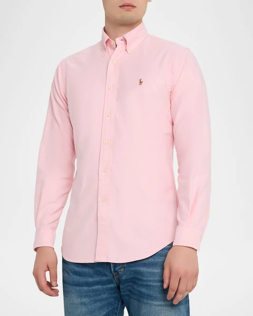Polo Ralph Lauren Men's Classic-Fit Oxford Button-Down Shirt | Thumbnail 4 Polo Ralph Lauren Men's Classic-Fit Oxford Button-Down Shirt | Thumbnail 4
