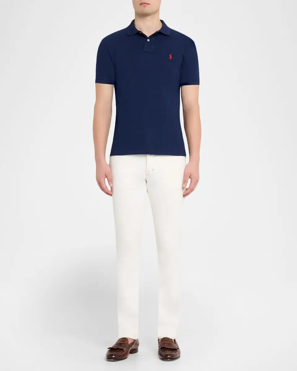 Polo Ralph Lauren Men's Custom Slim Fit Soft Cotton Polo Shirt | Thumbnail 2 Polo Ralph Lauren Men's Custom Slim Fit Soft Cotton Polo Shirt | Thumbnail 2