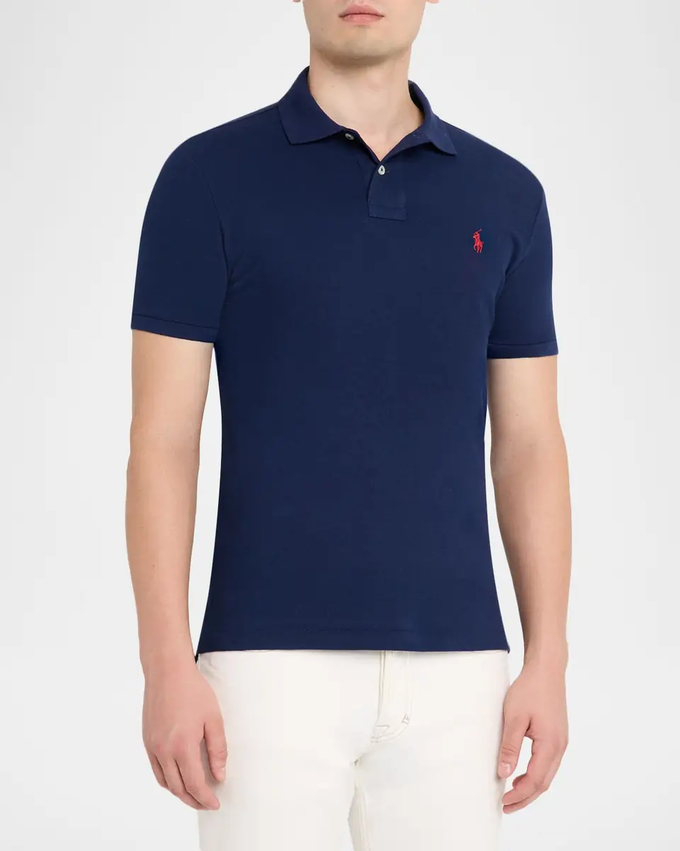 Polo Ralph Lauren Men's Custom Slim Fit Soft Cotton Polo Shirt | Thumbnail 4 Polo Ralph Lauren Men's Custom Slim Fit Soft Cotton Polo Shirt | Thumbnail 4