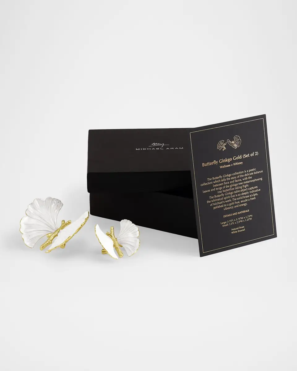 Michael Aram Butterfly Ginkgo Gold Decorative Objects, Set of 2 | Thumbnail 3 Michael Aram Butterfly Ginkgo Gold Decorative Objects, Set of 2 | Thumbnail 3