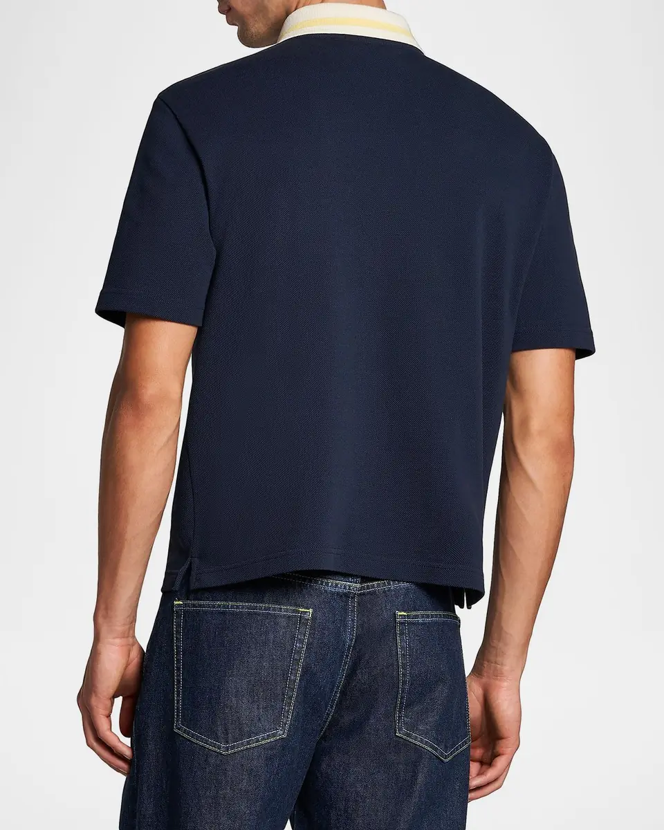 Marni Men's Contrast-Collar Polo Shirt | Thumbnail 4 Marni Men's Contrast-Collar Polo Shirt | Thumbnail 4