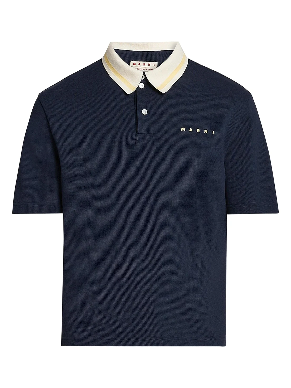 Men's Contrast-Collar Polo Shirt