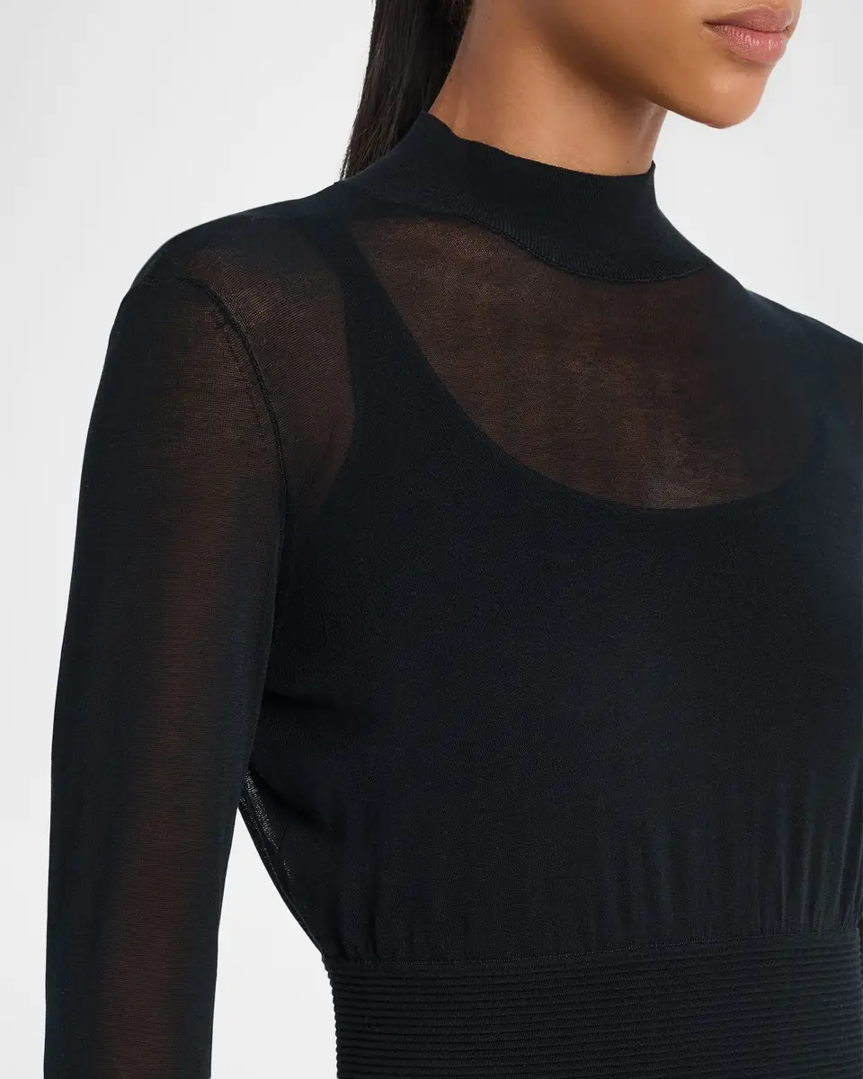 FRAME The Sleek Sheer Sweater | Thumbnail 5 FRAME The Sleek Sheer Sweater | Thumbnail 5
