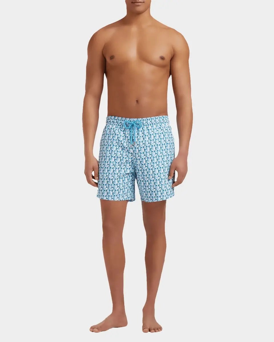 Vilebrequin Men's Turtle Net Swim Trunks | Thumbnail 2