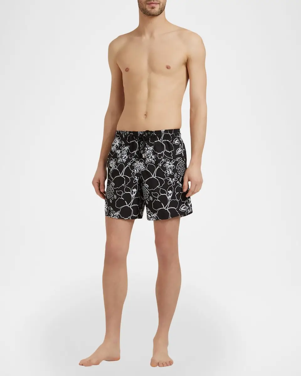 Vilebrequin Men's Turtle-Print Swim Trunks | Thumbnail 2 Vilebrequin Men's Turtle-Print Swim Trunks | Thumbnail 2