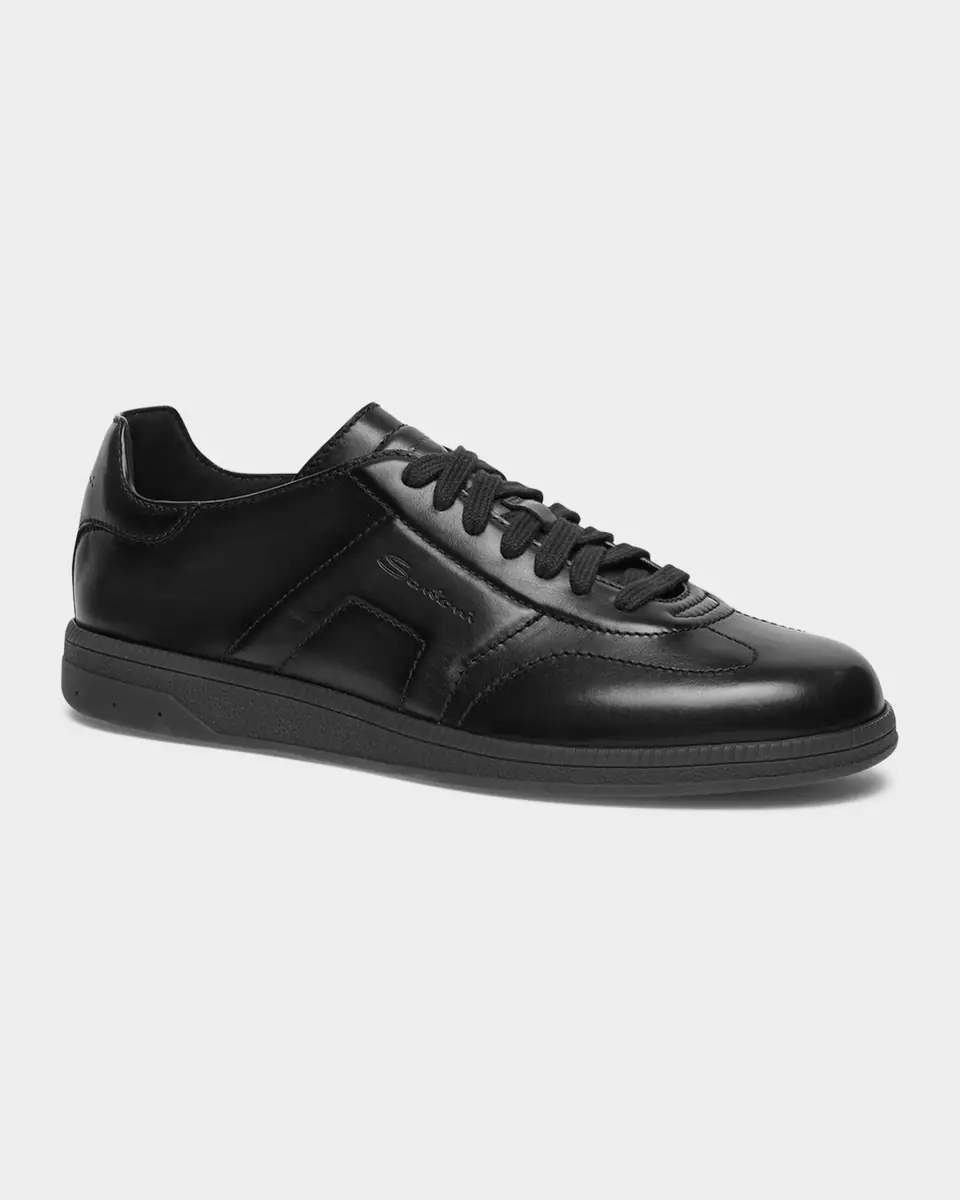 Santoni Men's Soft Burnished Calfskin Slip-On Sneakers | Thumbnail 2 Santoni Men's Soft Burnished Calfskin Slip-On Sneakers | Thumbnail 2