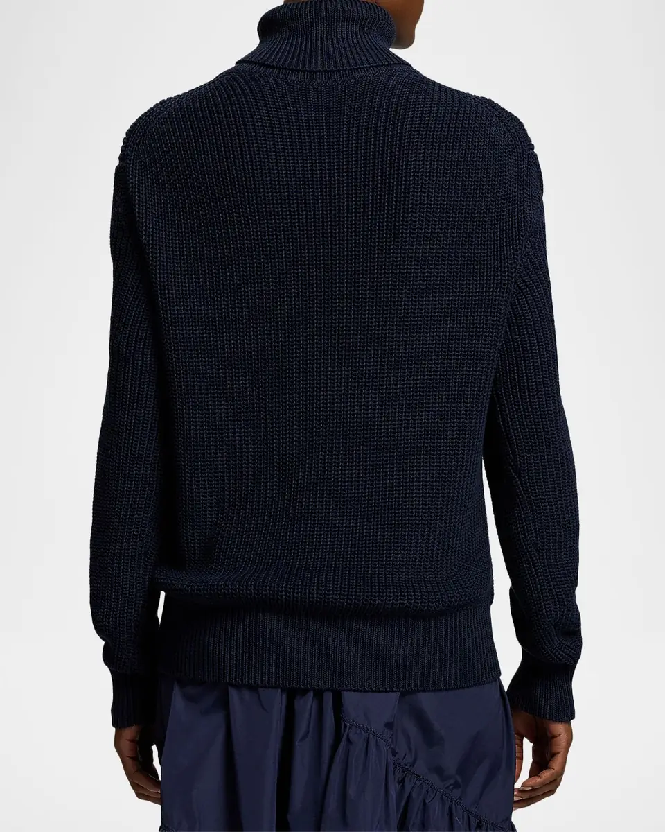 Ralph Lauren Collection Turtleneck Intarsia Knit Cotton-Silk Sweater | Thumbnail 2 Ralph Lauren Collection Turtleneck Intarsia Knit Cotton-Silk Sweater | Thumbnail 2