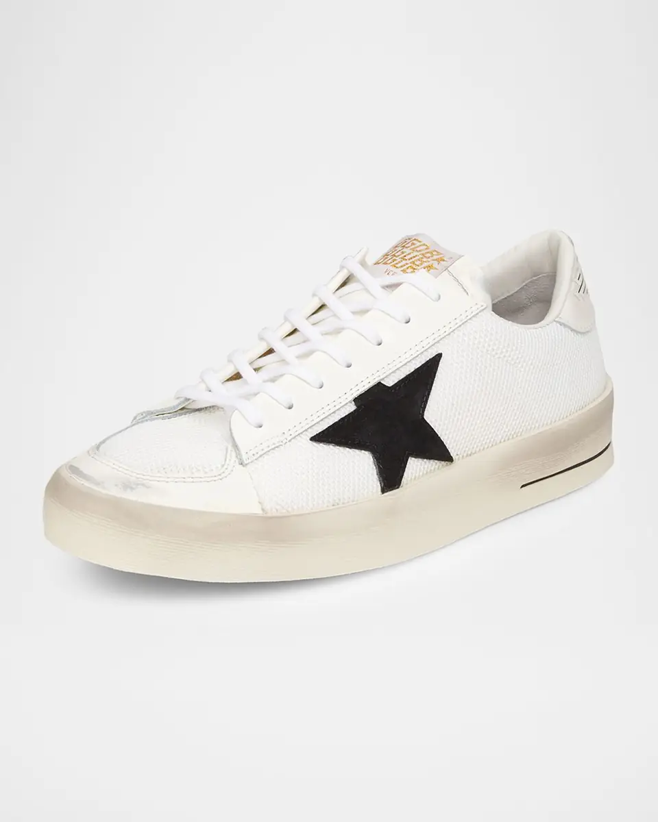 Golden Goose Men's Stardan Mesh & Leather Low-Top Sneakers | Thumbnail 2