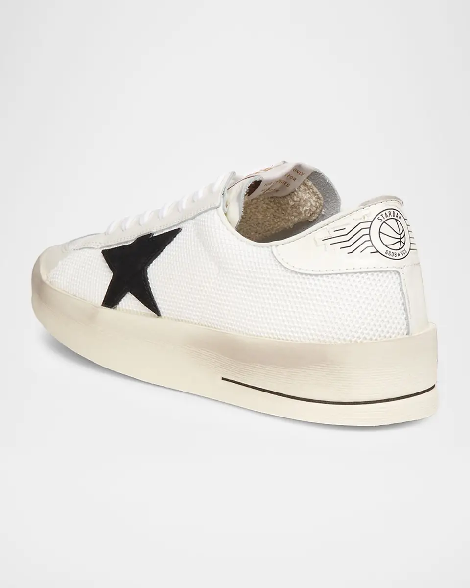 Golden Goose Men's Stardan Mesh & Leather Low-Top Sneakers | Thumbnail 3
