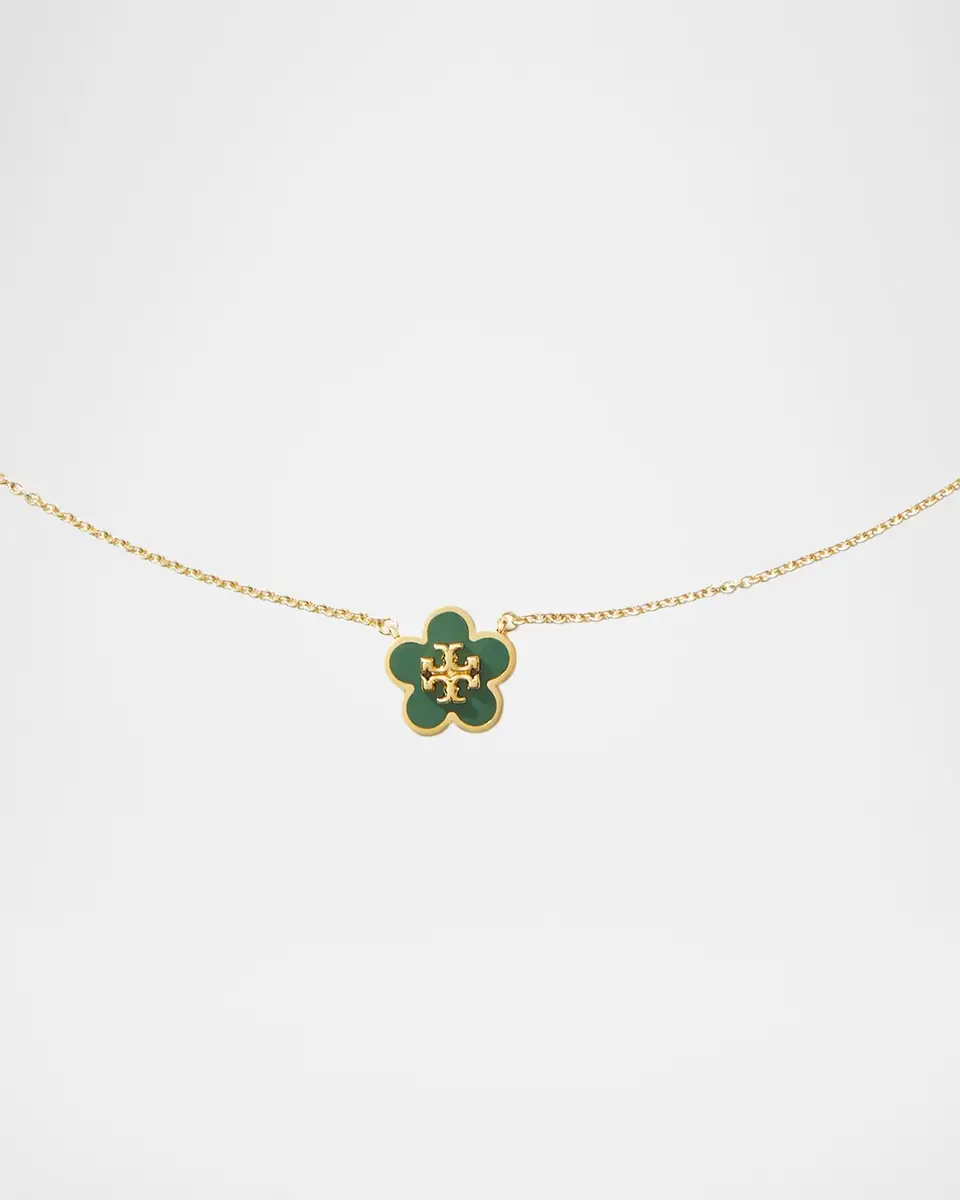Tory Burch Forget Me Not Enamel Necklace | Thumbnail 2