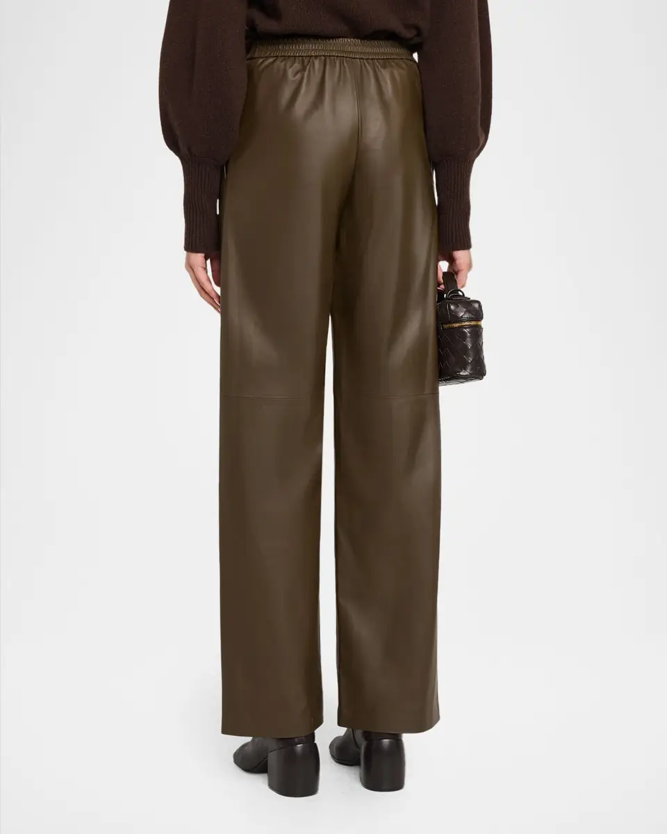 Yves Salomon Pull-On Leather Pants | Thumbnail 3 Yves Salomon Pull-On Leather Pants | Thumbnail 3