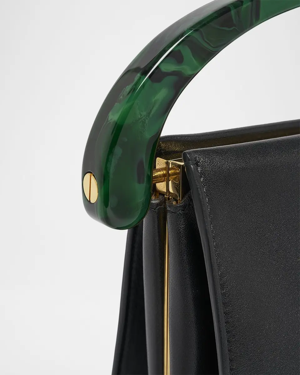 Dries Van Noten Leather Resin Top-Handle Bag | Thumbnail 6