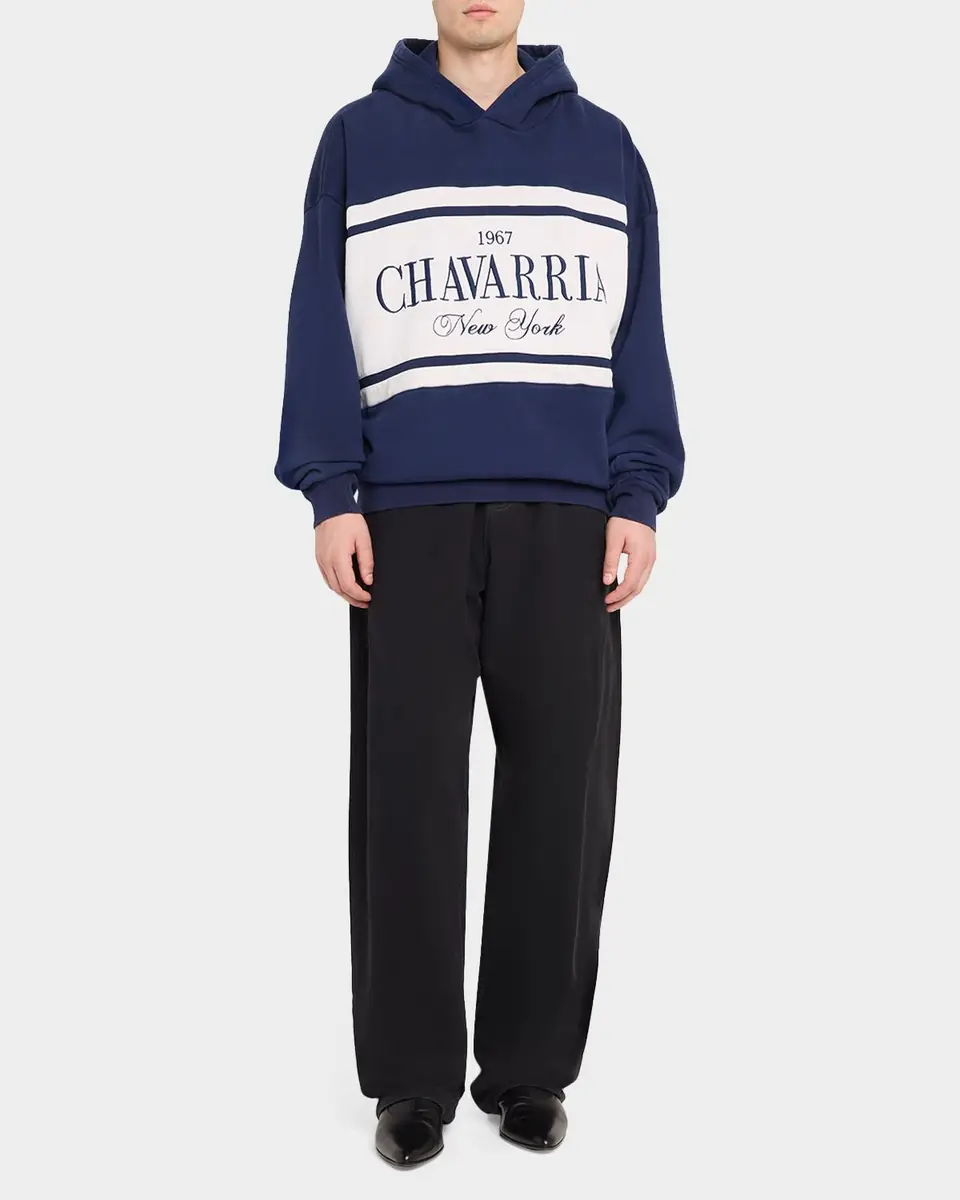 Willy Chavarria Men's Chavarria Stripe Oversized Hoodie | Thumbnail 2 Willy Chavarria Men's Chavarria Stripe Oversized Hoodie | Thumbnail 2