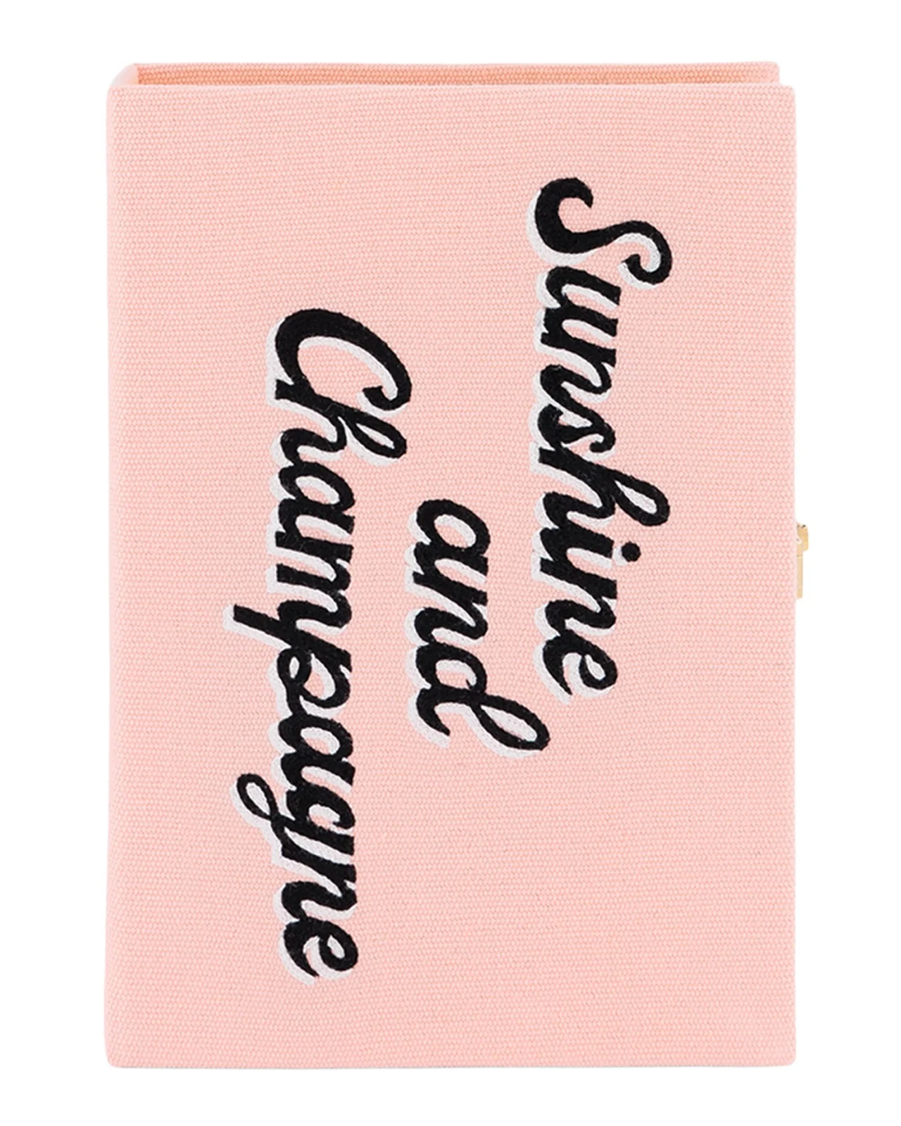 Sunshine And Champagne Appliqué Clutch Bag