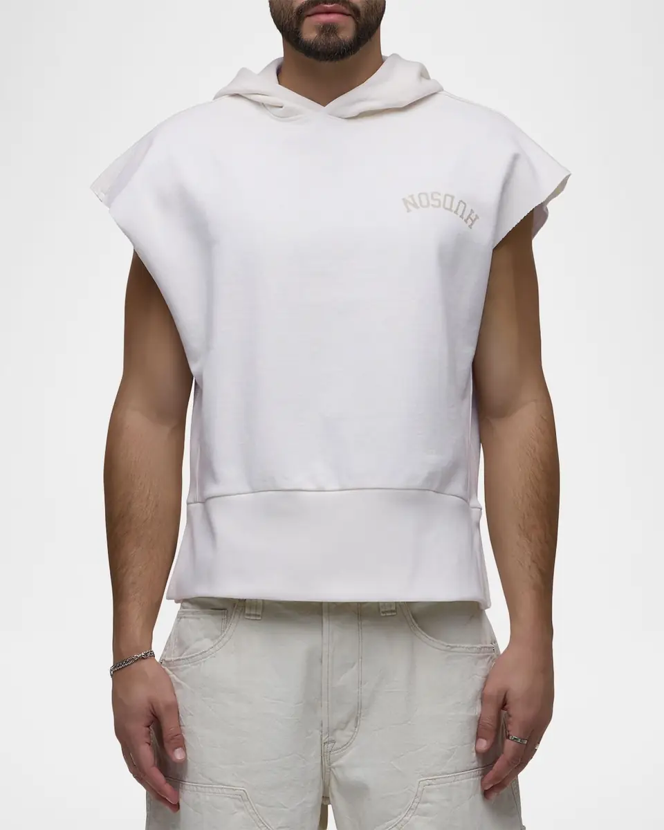 Hudson Men's Viper Cotton Logo Sleeveless Hoodie | Thumbnail 4