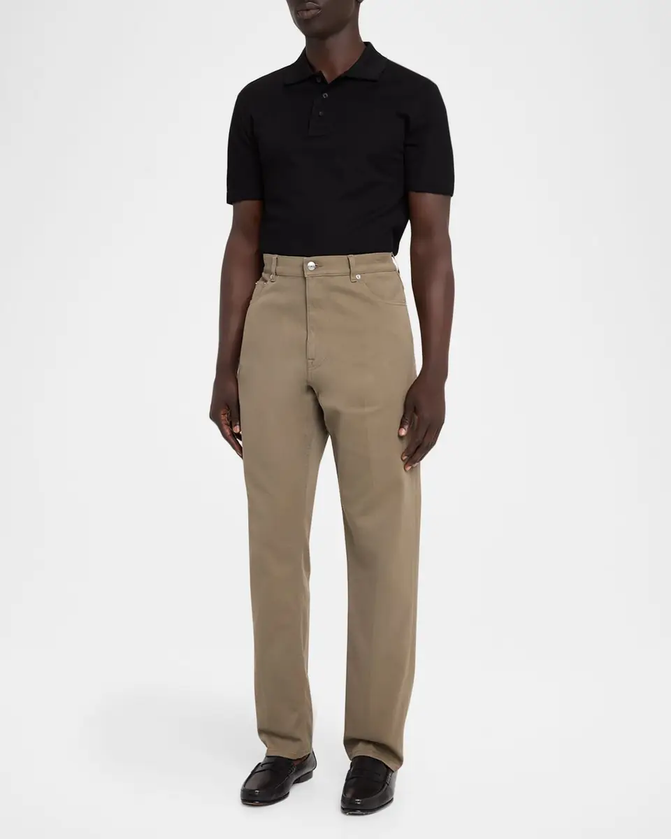 dunhill Men's Cotton Twill Straight Leg Five-Pocket Pants | Thumbnail 2 dunhill Men's Cotton Twill Straight Leg Five-Pocket Pants | Thumbnail 2