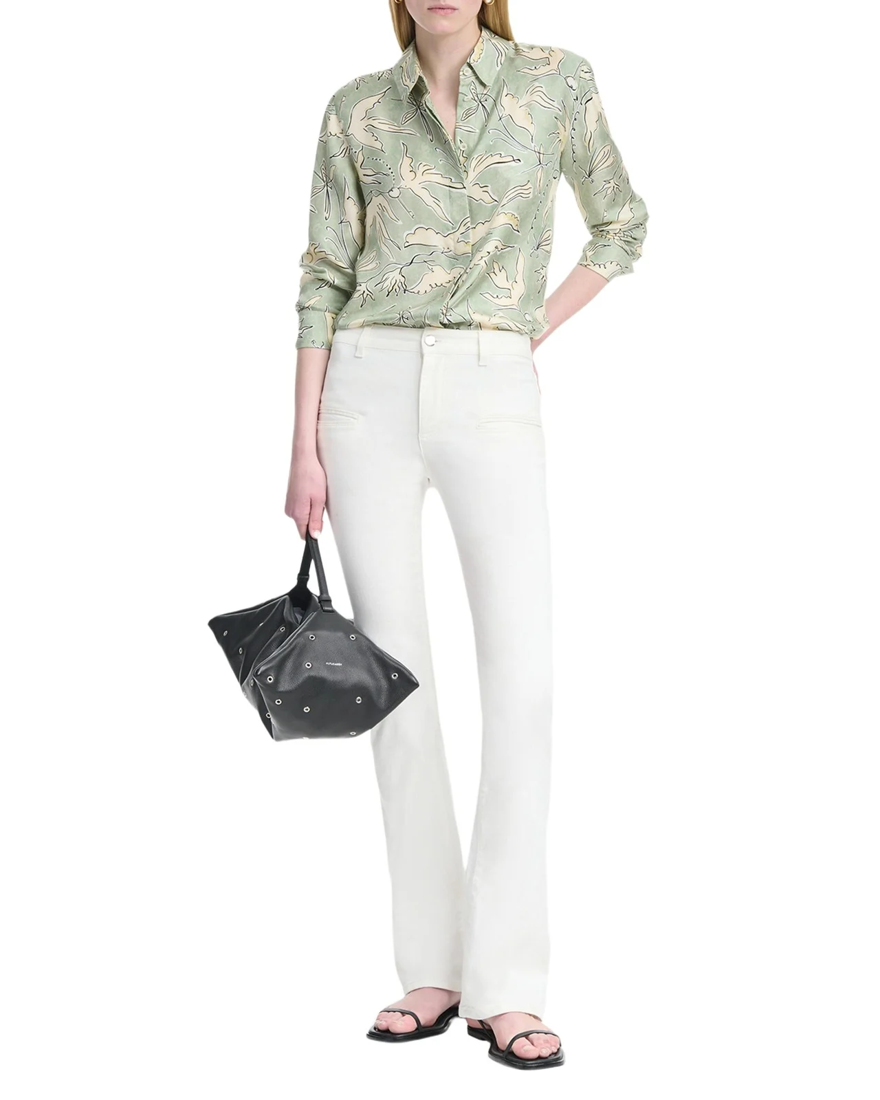 Chika Printed Silk Top