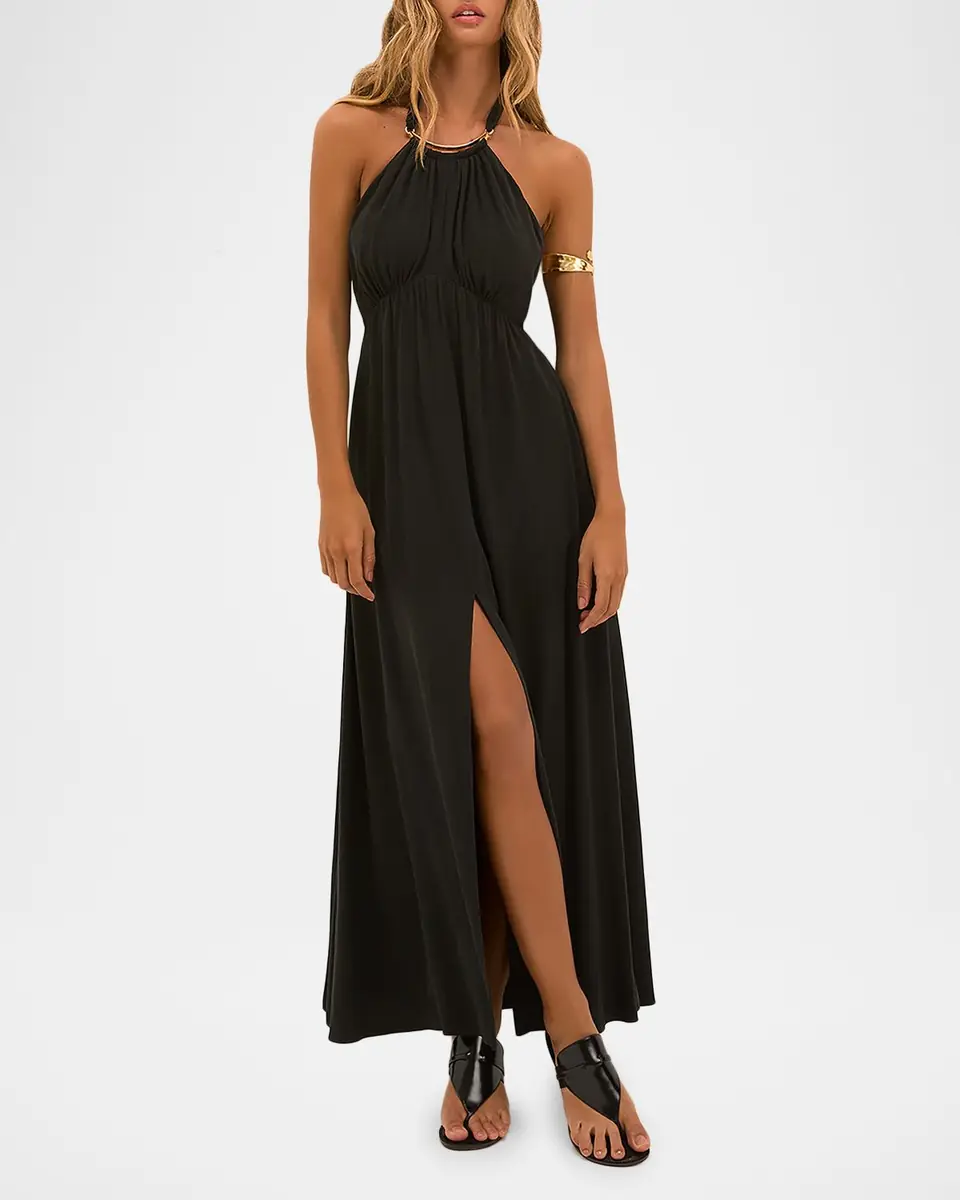 ViX Joy Long Halter Dress Coverup | Thumbnail 2