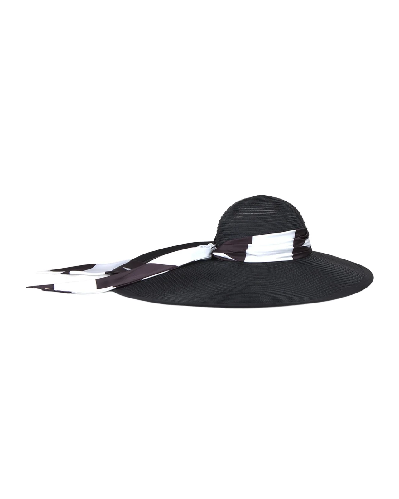 Eugenia Kim Sydney Wide-Brim Sun Hat with Scarf