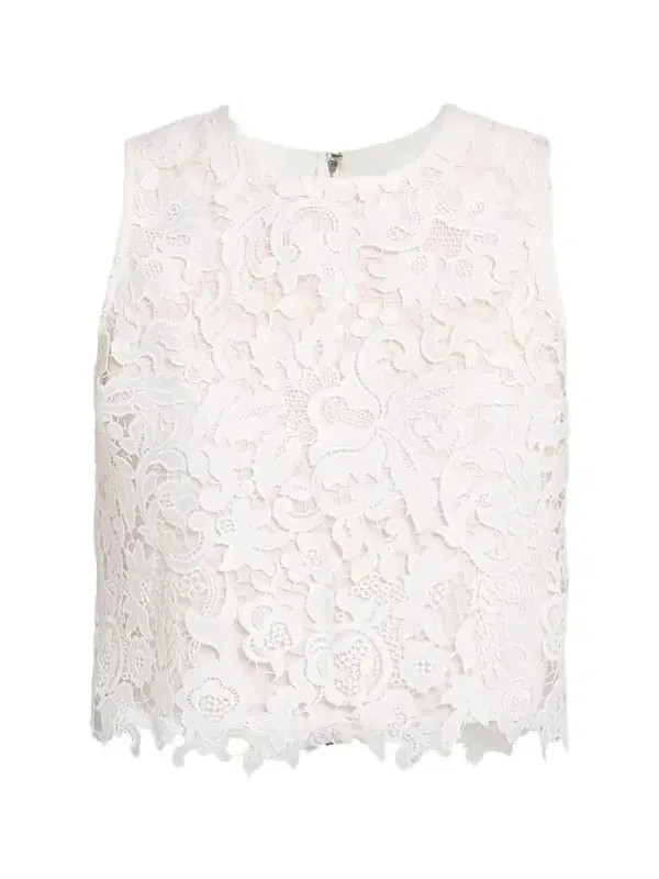 Alice + Olivia Amal Lace Tank Top