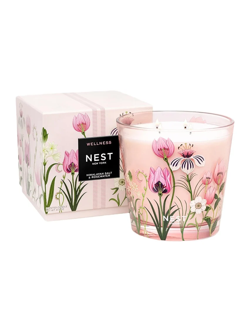 NEST New York Himalayan Salt & Rosewater 4-Wick Candle, 47 oz.