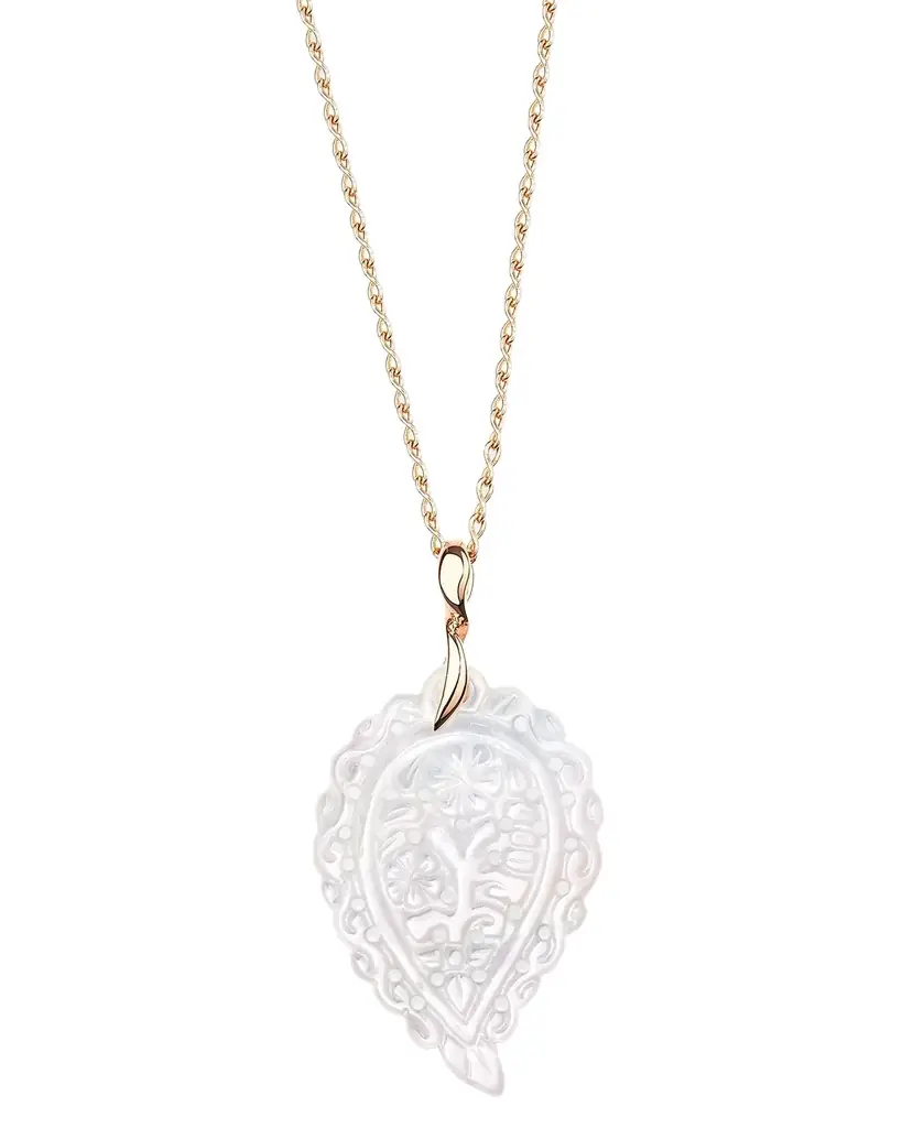 18K Rose Gold Mother-of-Pearl India Medium Pendant