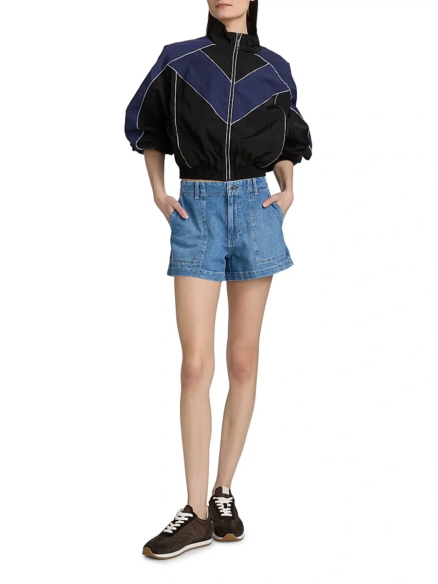 AG Jeans Women's Analeigh Linen-Blend Denim Shorts | Thumbnail 2 AG Jeans Women's Analeigh Linen-Blend Denim Shorts | Thumbnail 2