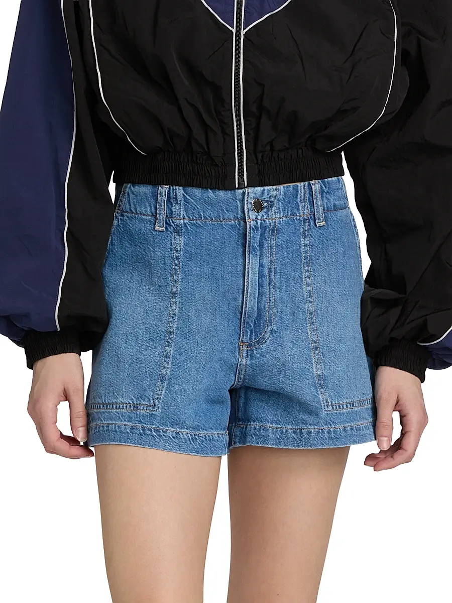 AG Jeans Women's Analeigh Linen-Blend Denim Shorts | Thumbnail 3 AG Jeans Women's Analeigh Linen-Blend Denim Shorts | Thumbnail 3