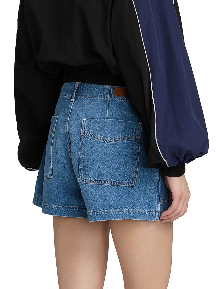 AG Jeans Women's Analeigh Linen-Blend Denim Shorts | Thumbnail 5 AG Jeans Women's Analeigh Linen-Blend Denim Shorts | Thumbnail 5