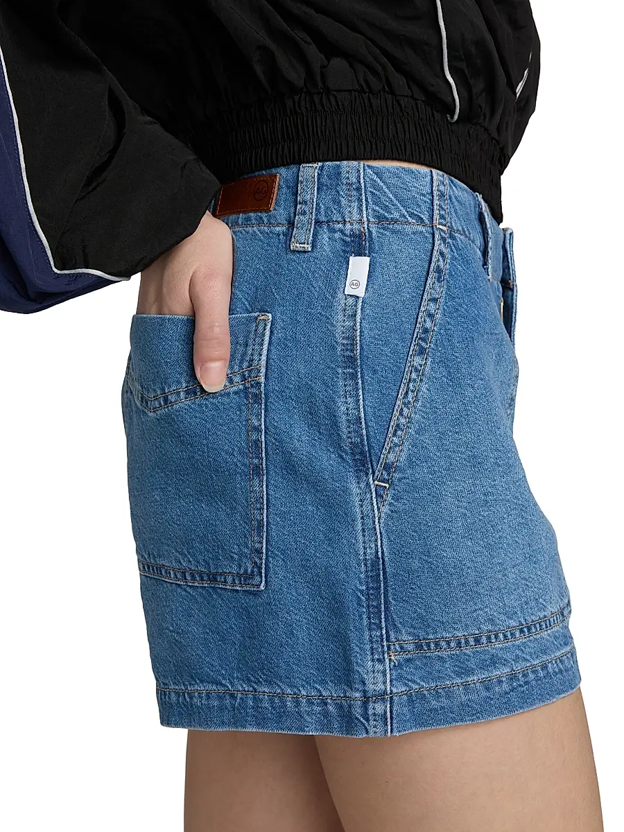 AG Jeans Women's Analeigh Linen-Blend Denim Shorts | Thumbnail 6 AG Jeans Women's Analeigh Linen-Blend Denim Shorts | Thumbnail 6