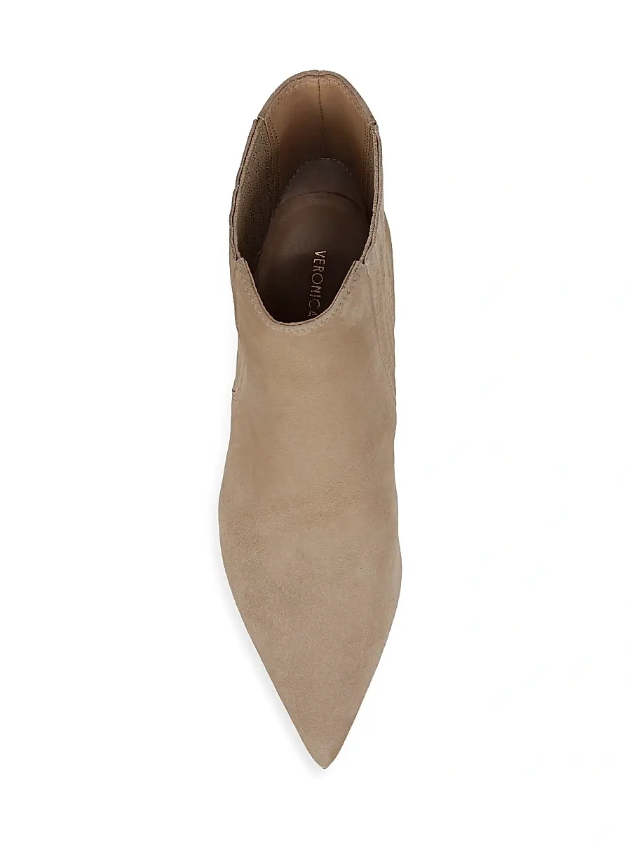 Veronica Beard Women's Lisa 70MM Suede Ankle Booties - Sand | Thumbnail 4 Veronica Beard Women's Lisa 70MM Suede Ankle Booties - Sand | Thumbnail 4