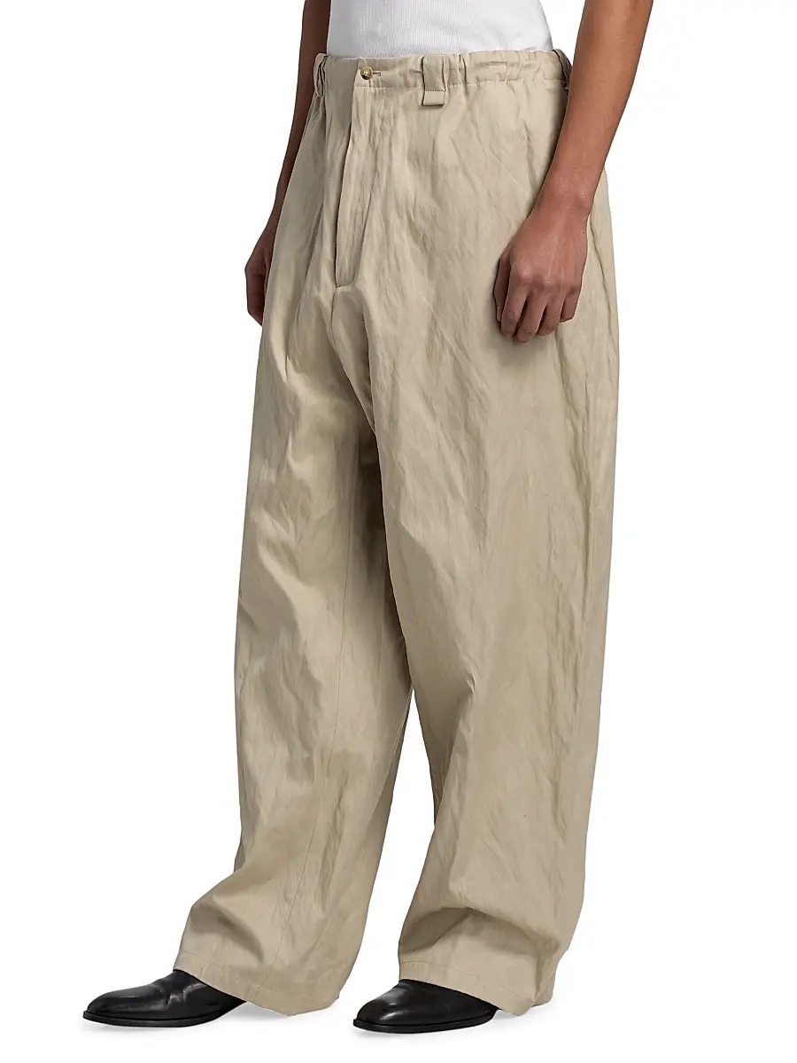 Willy Chavarria Men's Toluca Cotton-Blend Oversized Wide-Leg Pants | Thumbnail 4