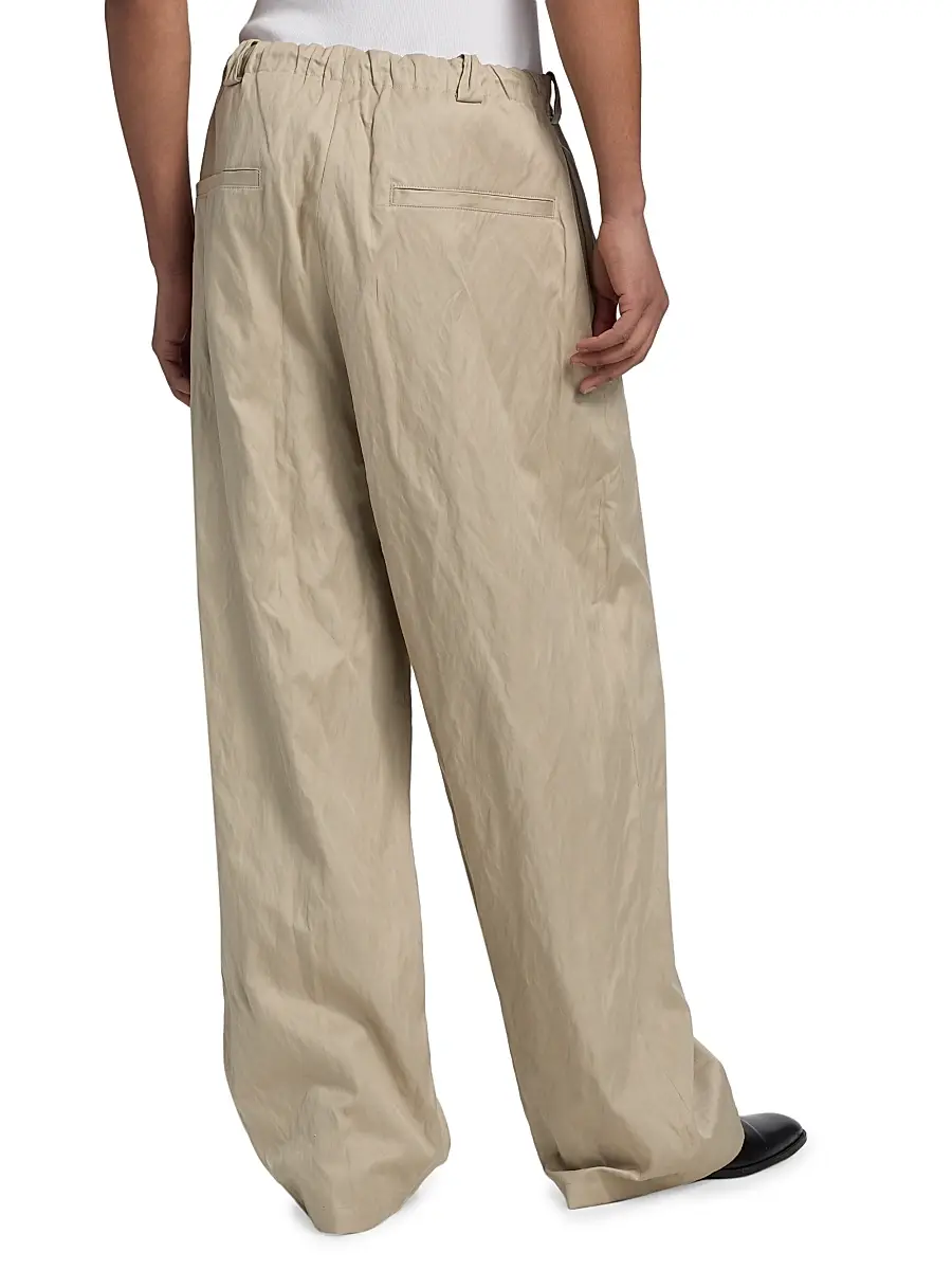 Willy Chavarria Men's Toluca Cotton-Blend Oversized Wide-Leg Pants | Thumbnail 5