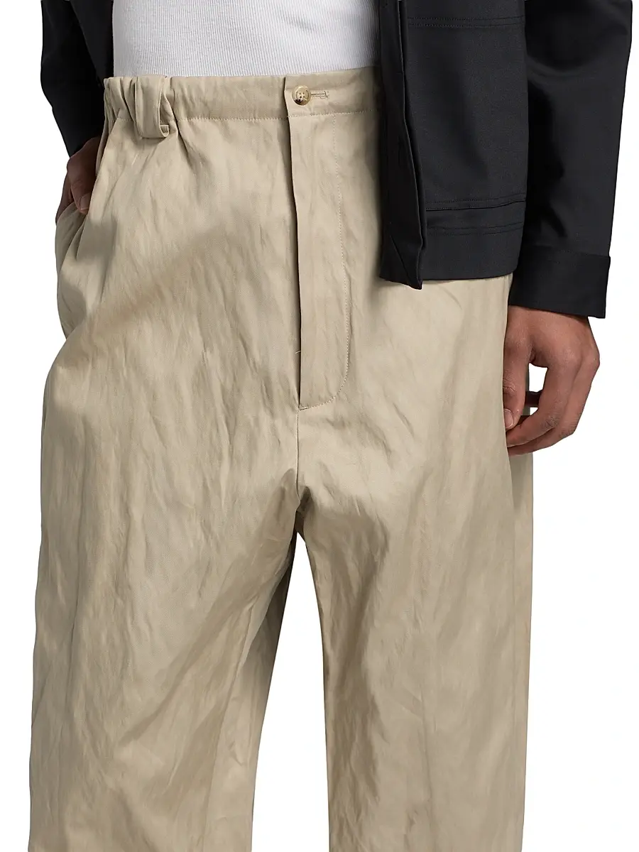 Willy Chavarria Men's Toluca Cotton-Blend Oversized Wide-Leg Pants | Thumbnail 6