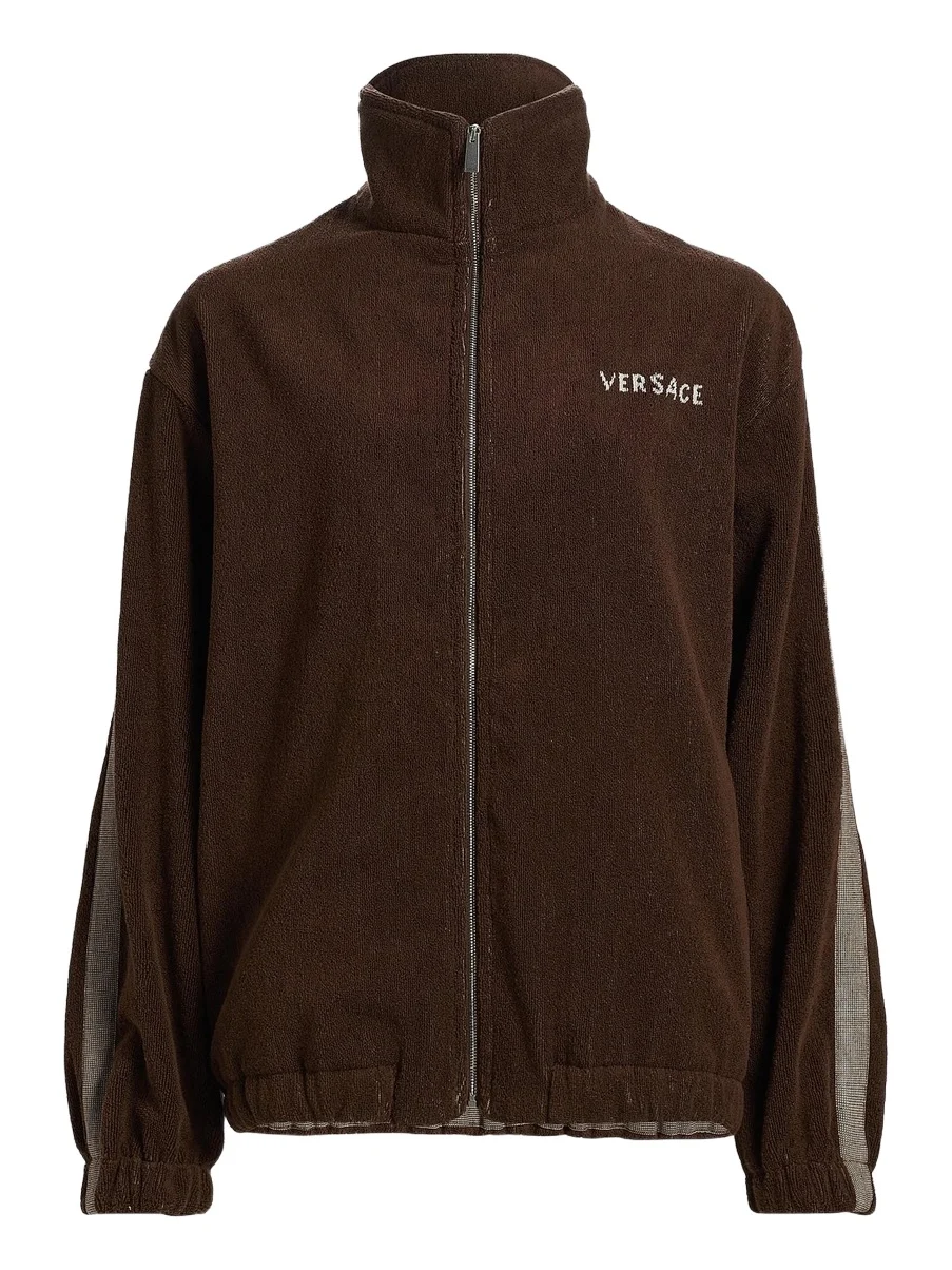 Versace Women's Medusa Jacquard Terry Full-Zip Sweatshirt