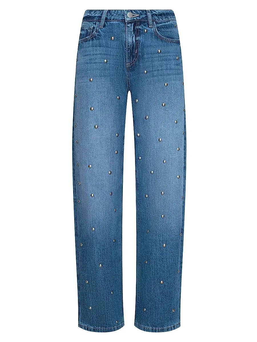 L'Agence Women's Bex Studded Rodeo Jeans