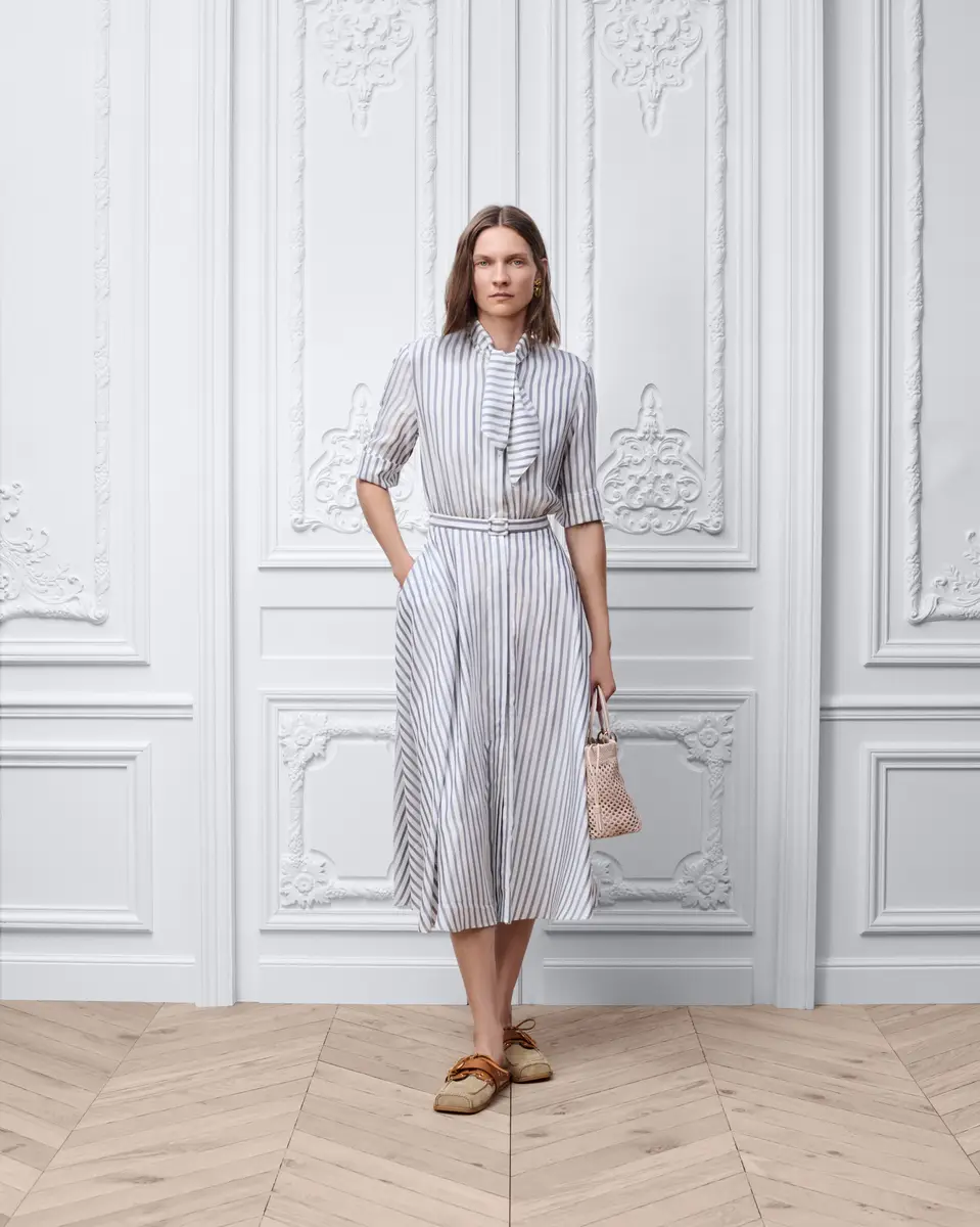 Dior Mid-Length Belted Dress | Thumbnail 3 Dior Mid-Length Belted Dress | Thumbnail 3