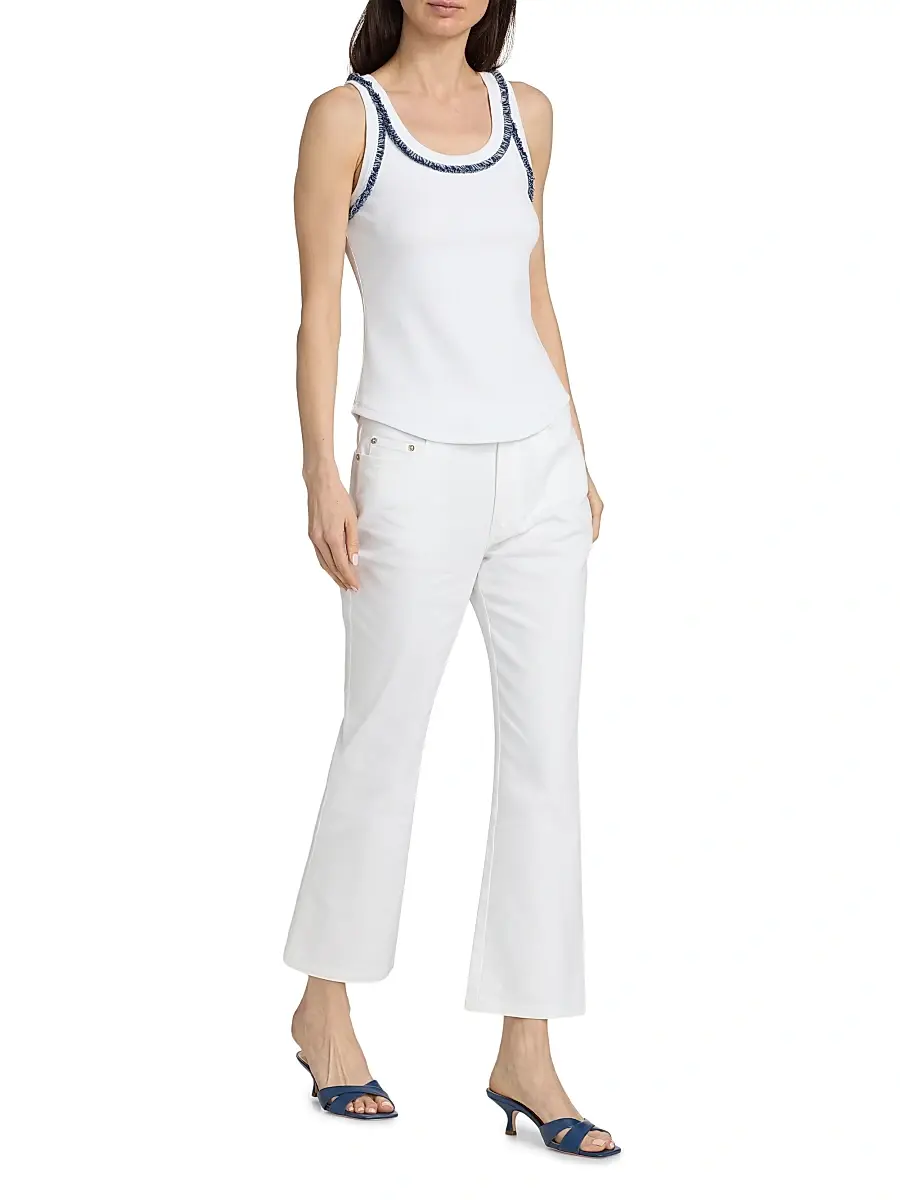 Cinq à Sept Women's Quenta Bicolor Fringe Tank | Thumbnail 2