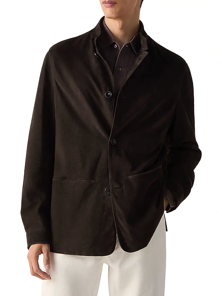 Zegna Men's Oasi Lino Polo Shirt | Thumbnail 3 Zegna Men's Oasi Lino Polo Shirt | Thumbnail 3