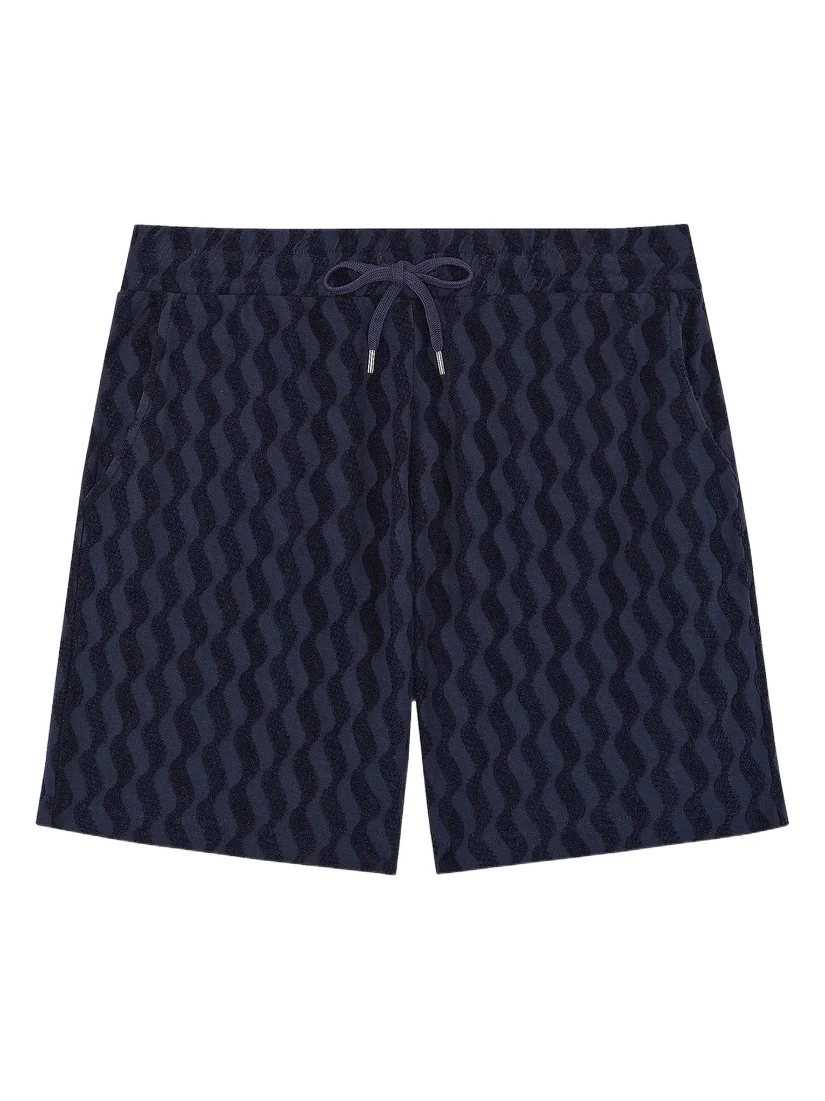 Men's Augusto Listra Jacquard Terry Cotton Shorts