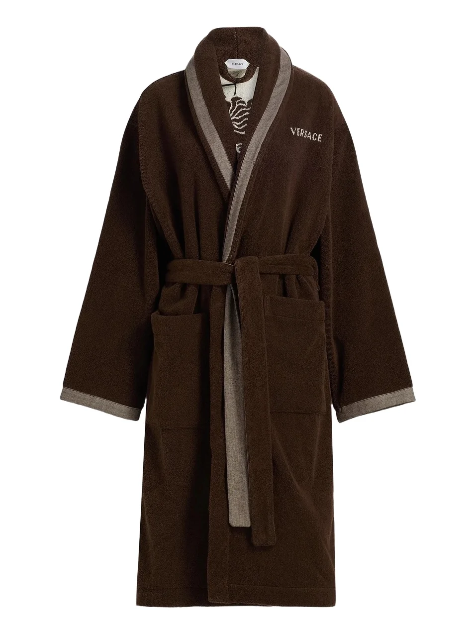 Versace Women's Medusa Jacquard Cotton Terry Bathrobe