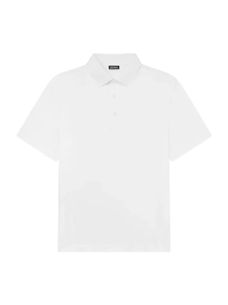 Zegna Knitted Cotton-Piqué Polo Shirt - Men | Image 1 Zegna Knitted Cotton-Piqué Polo Shirt - Men | Image 1