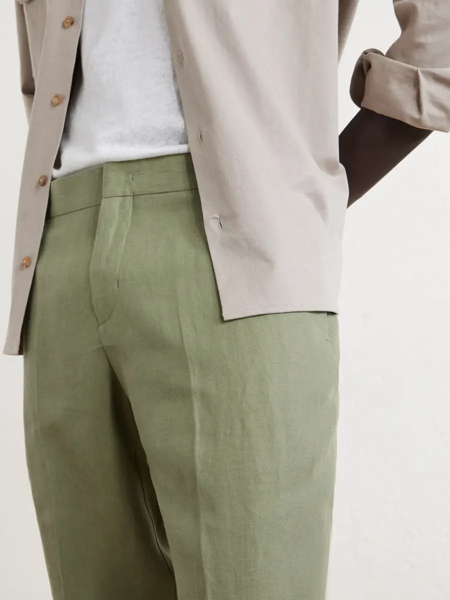 Orlebar Brown Griffon Tapered Linen Trousers - Men | Thumbnail 5