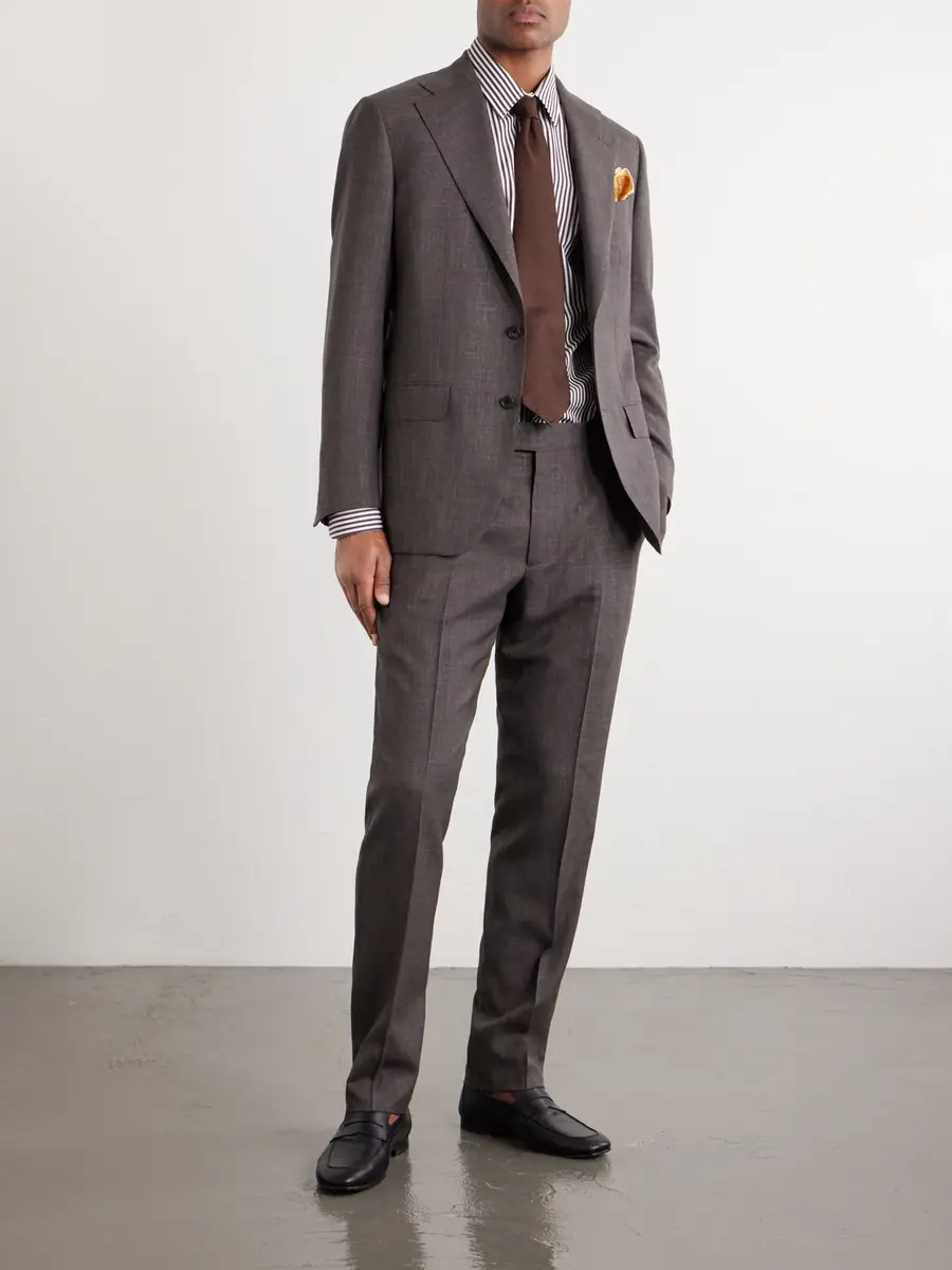Thom Sweeney Wool, Linen and Silk-Blend Suit - Men | Thumbnail 2 Thom Sweeney Wool, Linen and Silk-Blend Suit - Men | Thumbnail 2