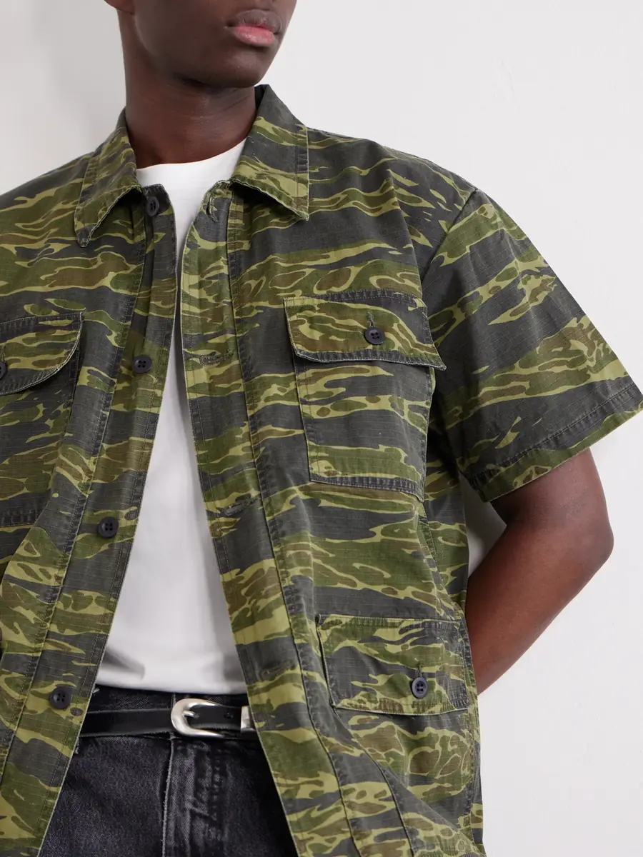 OrSlow Camouflage-Print Cotton-Riptop Shirt - Men | Thumbnail 5 OrSlow Camouflage-Print Cotton-Riptop Shirt - Men | Thumbnail 5