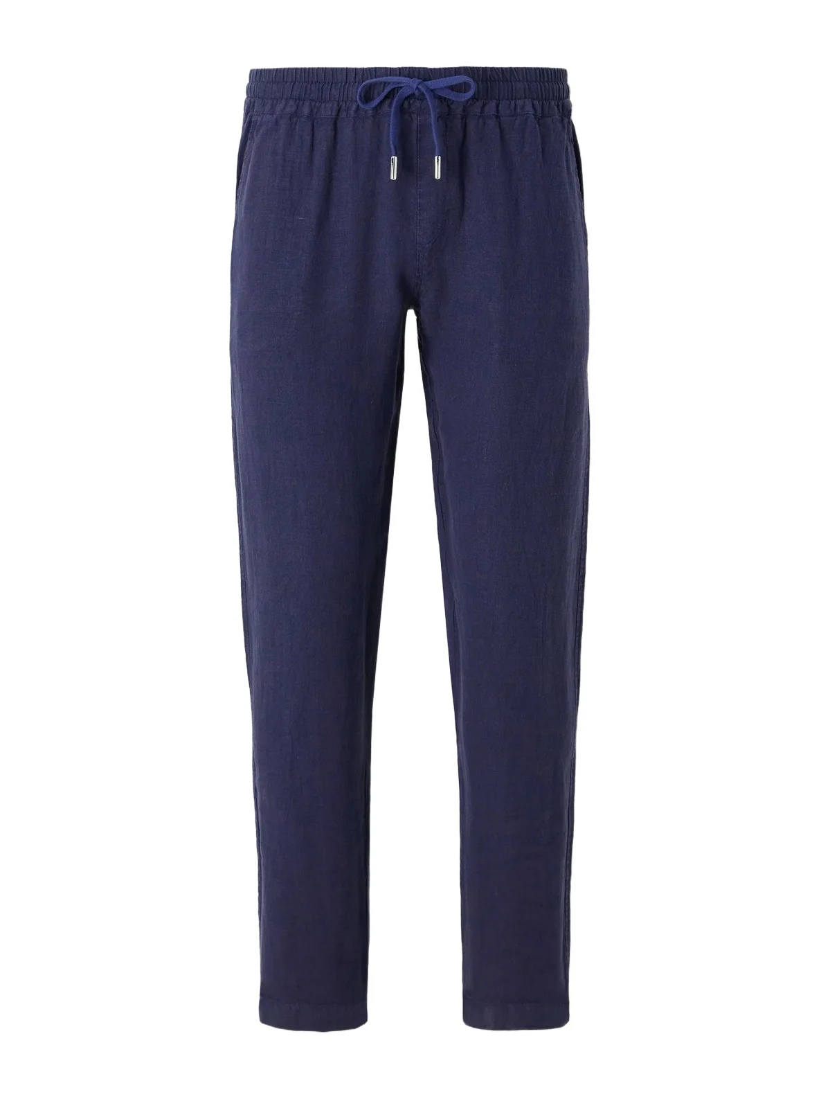 Straight-Leg Linen Drawstring Trousers - Men