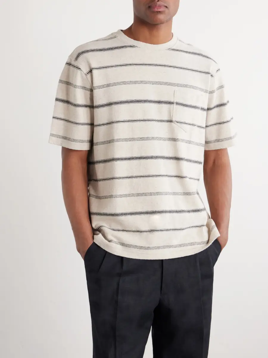 MR P. Striped Cotton-Jersey T-Shirt - Men | Thumbnail 3 MR P. Striped Cotton-Jersey T-Shirt - Men | Thumbnail 3